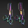 5.5" Professional Hair Cutting Scissors, Barber Thinning Shears Swivel Design with Rotating Handle, 440C Stainless Steel Flying Scissors, Multicolor view 4