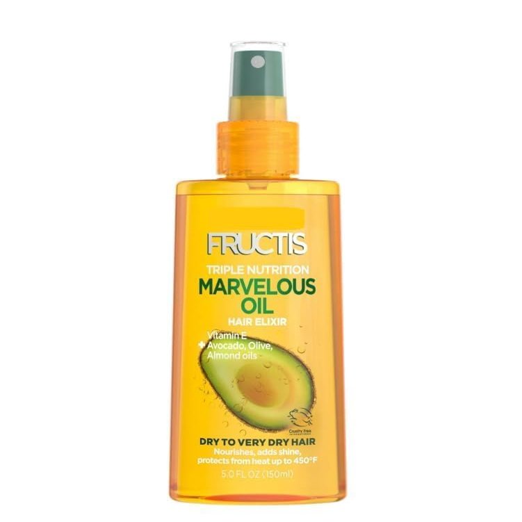 Fructis Triple Nutrition Marvelous Oil Hair Elixir, 5.0 Fl Oz, 1 Count
