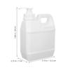 Mobestech 2PCS Plastic Pump Bottles for Cosmetics and Chemicals Refillable Sterilization Liquid Containers with Wide Mouth and Leak-Resistant Design White Lotion Dispensers for Bathroom and view 2