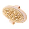 Alipis Massage Bath Brush with Rubber Head and Natural Bristles Gentle Exfoliating Shower Scrubber for Back Cleaning and Skin Massage Comfortable Grip Body Brush for Wet and Dry Use view 1