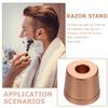 LIFKOME Rose Gold Aluminum Safety Razor Stand Manual Shaving Razor Holder for Men for Home and Travel Organization view 3