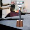 LIFKOME Rose Gold Aluminum Safety Razor Stand Manual Shaving Razor Holder for Men for Home and Travel Organization view 4