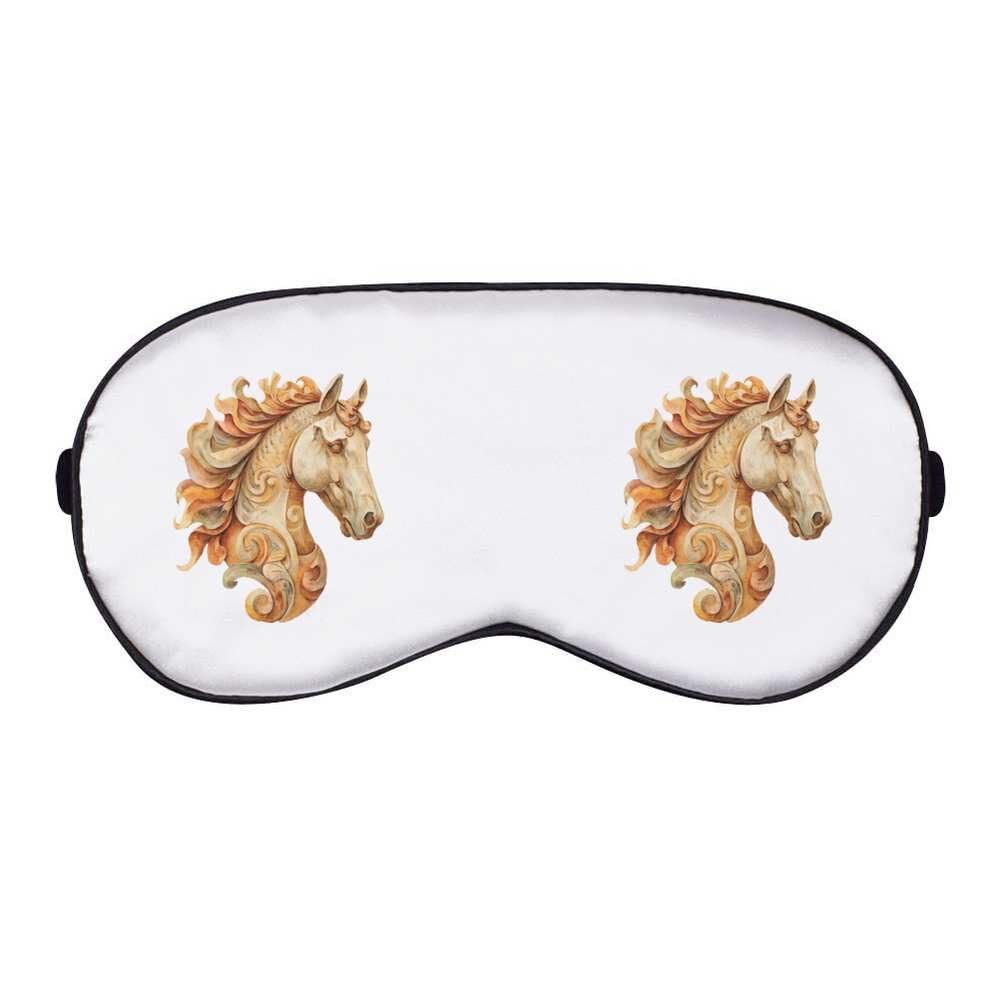 Azeeda 'Wooden Horse Bust' Sleep/Travel Eye Mask (EY00033904)