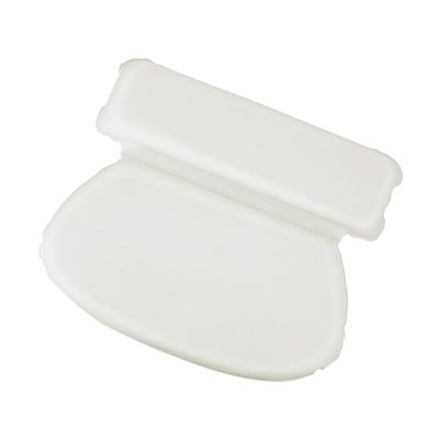 Alipis PU Sponge Round Suction Bathtub Pillow White Bath Cushion with Firm Adsorptive Cups for Neck and Head Support Easy to Install Suitable for Adults and Fits Bathtubs