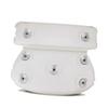 Alipis PU Sponge Round Suction Bathtub Pillow White Bath Cushion with Firm Adsorptive Cups for Neck and Head Support Easy to Install Suitable for Adults and Fits Bathtubs view 2
