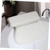 Alipis PU Sponge Round Suction Bathtub Pillow White Bath Cushion with Firm Adsorptive Cups for Neck and Head Support Easy to Install Suitable for Adults and Fits Bathtubs view 3