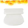 Alipis PU Sponge Round Suction Bathtub Pillow White Bath Cushion with Firm Adsorptive Cups for Neck and Head Support Easy to Install Suitable for Adults and Fits Bathtubs view 4