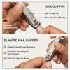 Beauty Power 9 in 1 Professional Manicure Pedicure Set - Stainless Steel Nail Clippers, Nano File, Cuticle Nipper, Scissors, Tweezers, Travel PU Leather Case for Men & Women - Gift Ready New (Pink) view 4