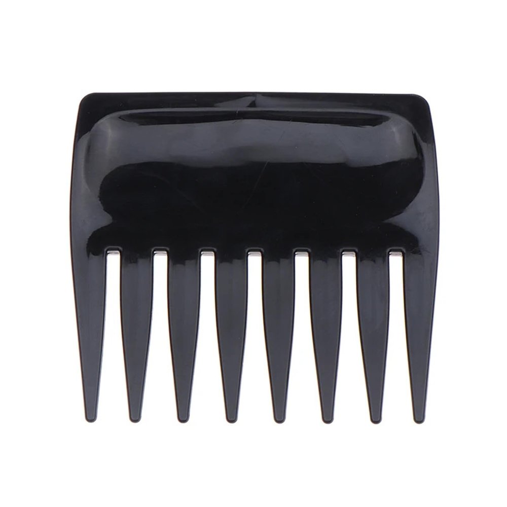 1 PCS Pocket Plastic Comb Super Wide Tooth Combs No Static Beard Comb Small Hair Brush Hair Styling Tool(Black 1pcs)