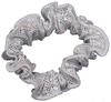 Snowflake Designs Cracked Ice Hair Scrunchie - Silver/White view 1