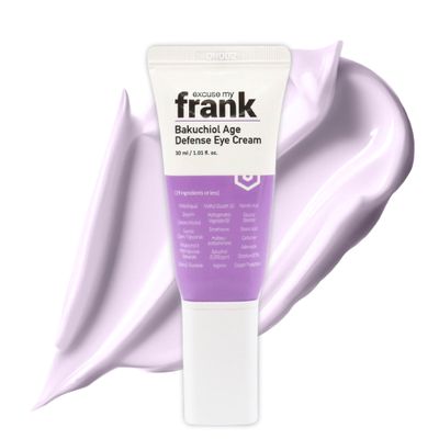 Excuse My Frank - Bakuchiol Age Defense Eye Cream Correction for Puffy Eye Bags Fine Lines Dark Circles Wrinkles, Korean Skin Care (1 Pack)