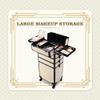 BYOOTIQUE Makeup Train Case Trolley w/Cube Case Cosmetic Organizer Art Deco Pastel view 4