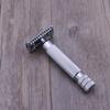 Outanaya Double Edge Stainless Steel Safety Razor for Men Professional Textured Handle for Secure Grip Close Smooth Shave with Reduced Irritation Manual Shaving Tool for Sensitive Skin view 4