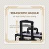 BYOOTIQUE Rolling Makeup Train Case on Wheels 3-Piece Hairdressing Brush Bags Cosmetology Art Deco Graphite view 3