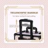 BYOOTIQUE Rolling Makeup Train Case on Wheels 3-Piece Hairdressing Brush Bags Cosmetology Art Deco Tyrian view 3
