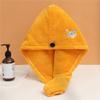 SIDUFHAOPKLL Dry Hair Cap Women Wipe Wet Quick-Drying Super Absorbent Headscarf Cute Baotou Dry Towel(White-Dinosaur Doodle4) view 1