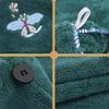 SIDUFHAOPKLL Dry Hair Cap Women Wipe Wet Quick-Drying Super Absorbent Headscarf Cute Baotou Dry Towel(White-Dinosaur Doodle4) view 4