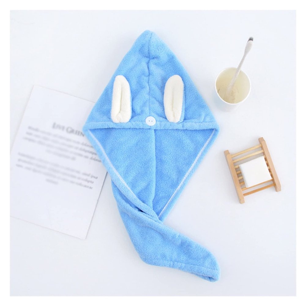 SIDUFHAOPKLL Hair Drying Hat Microfiber Bath Towel Lady Dry Cap Quick Dry Shower(E)