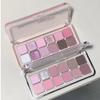 12 Colors Eyeshadow Palette  Low-Saturated Earth Tone Eye Makeup, Pink & Purple Glitter Shimmer Matte Eyeshadow, Long-Lasting Silky Powder Makeup Palette for Women (07) view 1