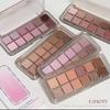 12 Colors Eyeshadow Palette  Low-Saturated Earth Tone Eye Makeup, Pink & Purple Glitter Shimmer Matte Eyeshadow, Long-Lasting Silky Powder Makeup Palette for Women (07) view 4