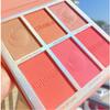 6 Colors Blush & Highlighter Palette  Multi-Use Face and Eye Palette with Matte and Shimmer Finishes, Glitter Contour Blusher and Illuminator Makeup for Natural Glow view 1