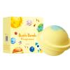 CHICTRY Cosmic Galaxy Planet Bath Bombs with Moisturizing Bubble Bath Foam for Holiday Gifts Yellow Green One Size view 1