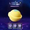 CHICTRY Cosmic Galaxy Planet Bath Bombs with Moisturizing Bubble Bath Foam for Holiday Gifts Yellow Green One Size view 2
