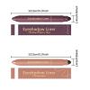marrhorvk Plum Eyeshadow Eyeliner Pencil, Eyeshadow Stick Waterproof, Long-Lasting & Smudge-Proof Wear, Smooth, Easy to Color view 2