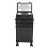 BGSHKAL 5 Tier Rolling Makeup Train Case with Lighted Mirror, Rolling Makeup Case Cosmetic Organizer Rolling Makeup Cart 66.1 Lbs Capacity 4 LED Lights Dividers Locking Latches for Makeup Enthusiasts view 1