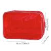 Neon TSA Approved Clear Toiletry Pouch, 7"x2.3"x4.7" Size, PVC Travel Makeup Bags for Toiletries, Transparent Cosmetic Bag for Women and Men Small (Bright Green 5PCS) view 2