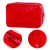 Neon TSA Approved Clear Toiletry Pouch, 7"x2.3"x4.7" Size, PVC Travel Makeup Bags for Toiletries, Transparent Cosmetic Bag for Women and Men Small (Bright Green 5PCS) view 3