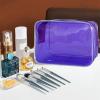 Neon TSA Approved Clear Toiletry Pouch, 7"x2.3"x4.7" Size, PVC Travel Makeup Bags for Toiletries, Transparent Cosmetic Bag for Women and Men Small (Bright Green 5PCS) view 4