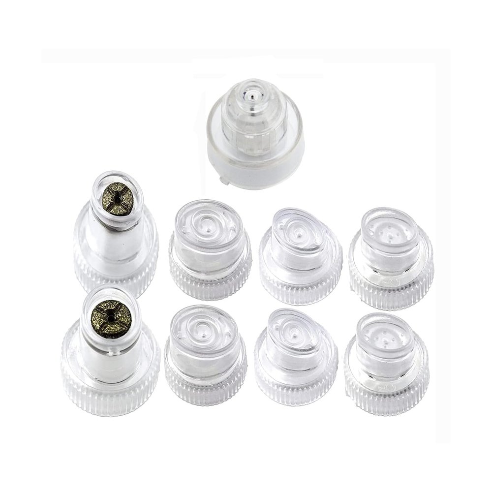 Face Care Beauty Machine Spare Parts Hydro Dermabrasion Aqua Peel Water Scrub Tips Caps 6 Plastic HydraDermabrasion 2 Diamond Microdermabrasion 1 Spray Replacement Acceossories