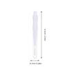 Alipis 60 pcs Micro Eyebrow Lamination Brushes with Caps Portable Tiny Brow Brush Tool Lightweight Compact Design Protective Dustproof Cover Black and White for Precise Grooming view 2