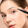 Alipis 60 pcs Micro Eyebrow Lamination Brushes with Caps Portable Tiny Brow Brush Tool Lightweight Compact Design Protective Dustproof Cover Black and White for Precise Grooming view 3