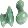 2Pcs Gua Sha Facial Massage Tools, Green Stone Set, Mushroom Face Scraper for Skin Care, Spa view 1