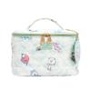 Impressions Vanity BT21 Quilted Train Case with Removable Mirror Keychain, Slip Pocket Makeup Bag Organizer with Top Handle Carry Strap, 4 Brush Slots Travel Makeup Bag for Women with Gold Hardware view 1