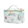 Impressions Vanity BT21 Quilted Train Case with Removable Mirror Keychain, Slip Pocket Makeup Bag Organizer with Top Handle Carry Strap, 4 Brush Slots Travel Makeup Bag for Women with Gold Hardware view 3