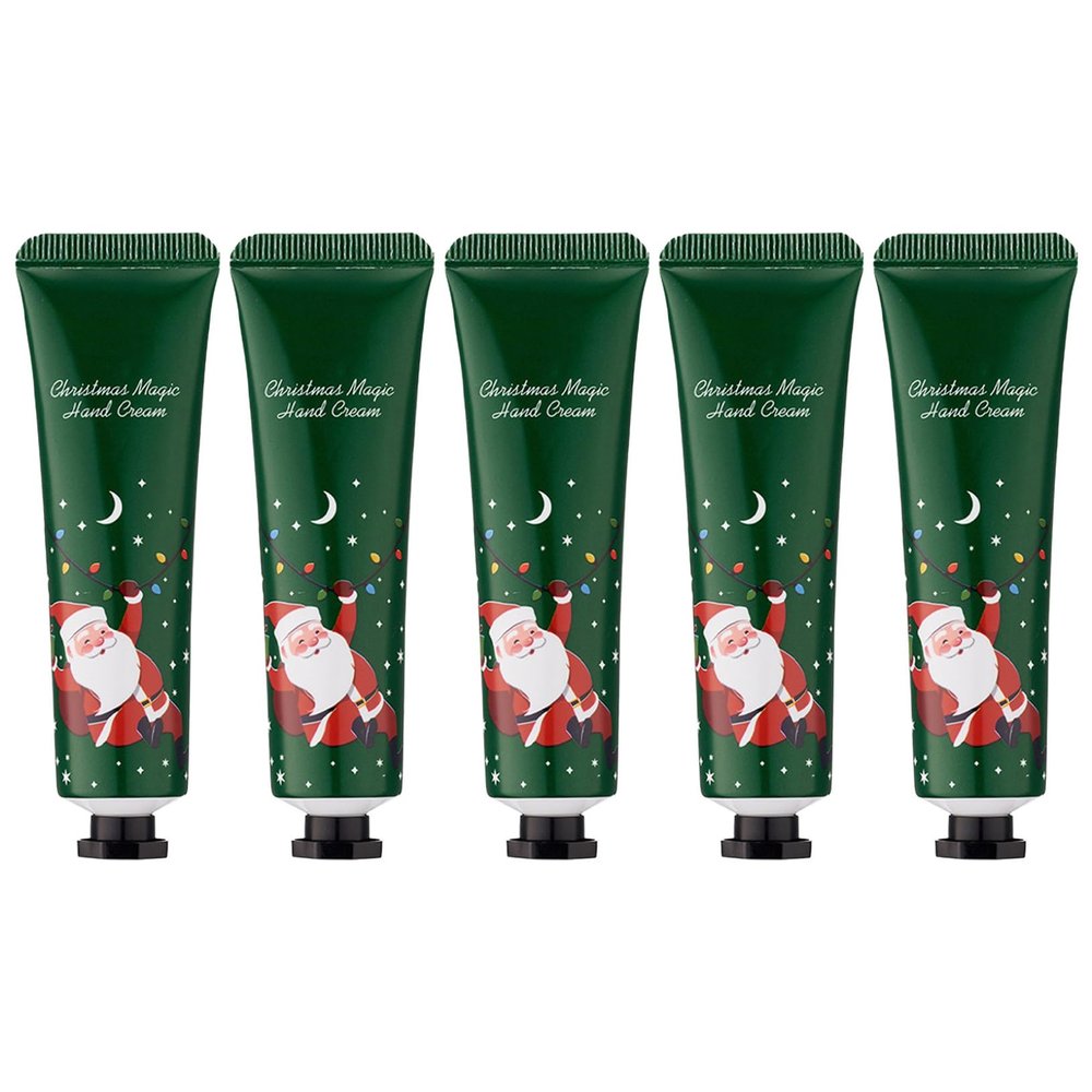 ACSUSS Travel Size Hand Cream 5 Piece Set Intense Moisturizing for Dry Skin Winter Care Gifts for Women Men Green One Size