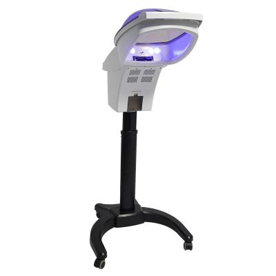 Hair Steamer, 7-Color Light Household Hair Care Machine with Care Hood, Height-Adjustable Hair Salon Steamer for Oiling, Coloring, Conditioning & Perming (White)