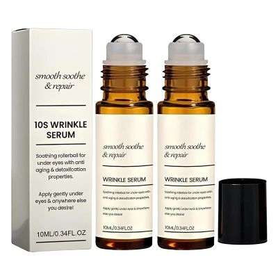 10s Wrinkle Serum, Anti-wrinkle Firming serum, Pure Natural Plant Essence, Smooths Fine Lines, Deeply Moisturizes, The Express Anti-Wrinkle Instant Lifting Effect (2pcs)