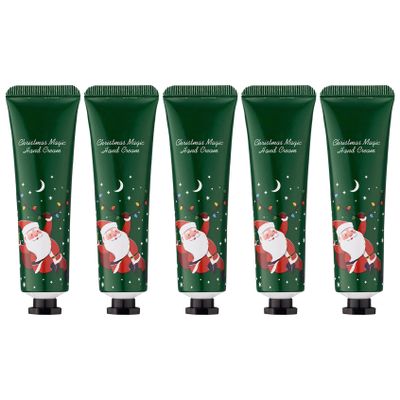 Yruioon 5PCS 30g Hand Cream Set Travel Size for Dry Cracked Skin Winter Care Moisturizing Gifts for Women Men Christmas Green One Size