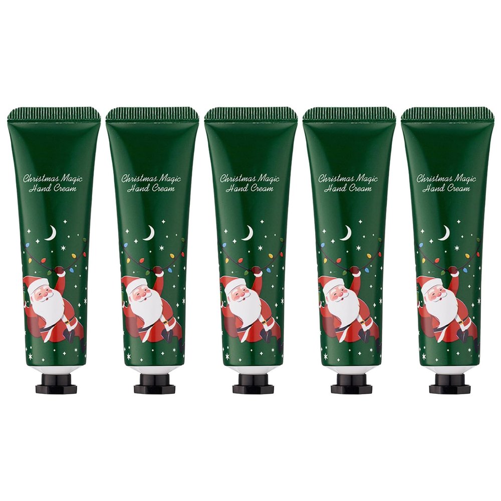 Yruioon 5PCS 30g Hand Cream Set Travel Size for Dry Cracked Skin Winter Care Moisturizing Gifts for Women Men Christmas Green One Size