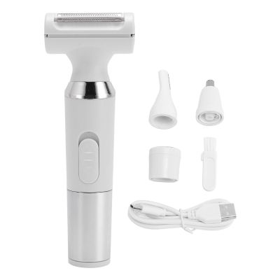 ZJchao 4 in 1 Hair Removal Device, Epilator for Women, Women Trimmer Set Rechargeable Water Proof LCD Display Cordless for Legs Underarms Bikini Gentle Shaving