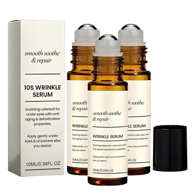 10s Wrinkle Serum, Anti-wrinkle Firming serum, Pure Natural Plant Essence, Smooths Fine Lines, Deeply Moisturizes, The Express Anti-Wrinkle Instant Lifting Effect (3pcs)