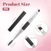 2PCS Dual Ended Eyebrow Brush, Angled Brow Brushes Professional Spoolie Brush for Shaping Filling Brows Lashes Eyeliner Portable Makeup Applicator view 2