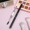 2PCS Dual Ended Eyebrow Brush, Angled Brow Brushes Professional Spoolie Brush for Shaping Filling Brows Lashes Eyeliner Portable Makeup Applicator view 4