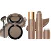 Cool Grey Contour Powder with Nose Face Brush and Cool Toned Cream Contour Stick-for Fair Pale Light view 1