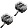 2Pcs Eyeliner Pencil Sharpener, Sharpener for Pencil, Makeup Pencil Sharpener, Dual Holes Eyeliner Sharpener, view 1