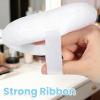 3 PCS PMakeup Puff 5 Inch Large Loose Body Makeup Sponge Soft Velour Washable Reusable Sponge Big Fluffy Sponge for Women Face Cleaning Makeup Foundation Blending-White view 4